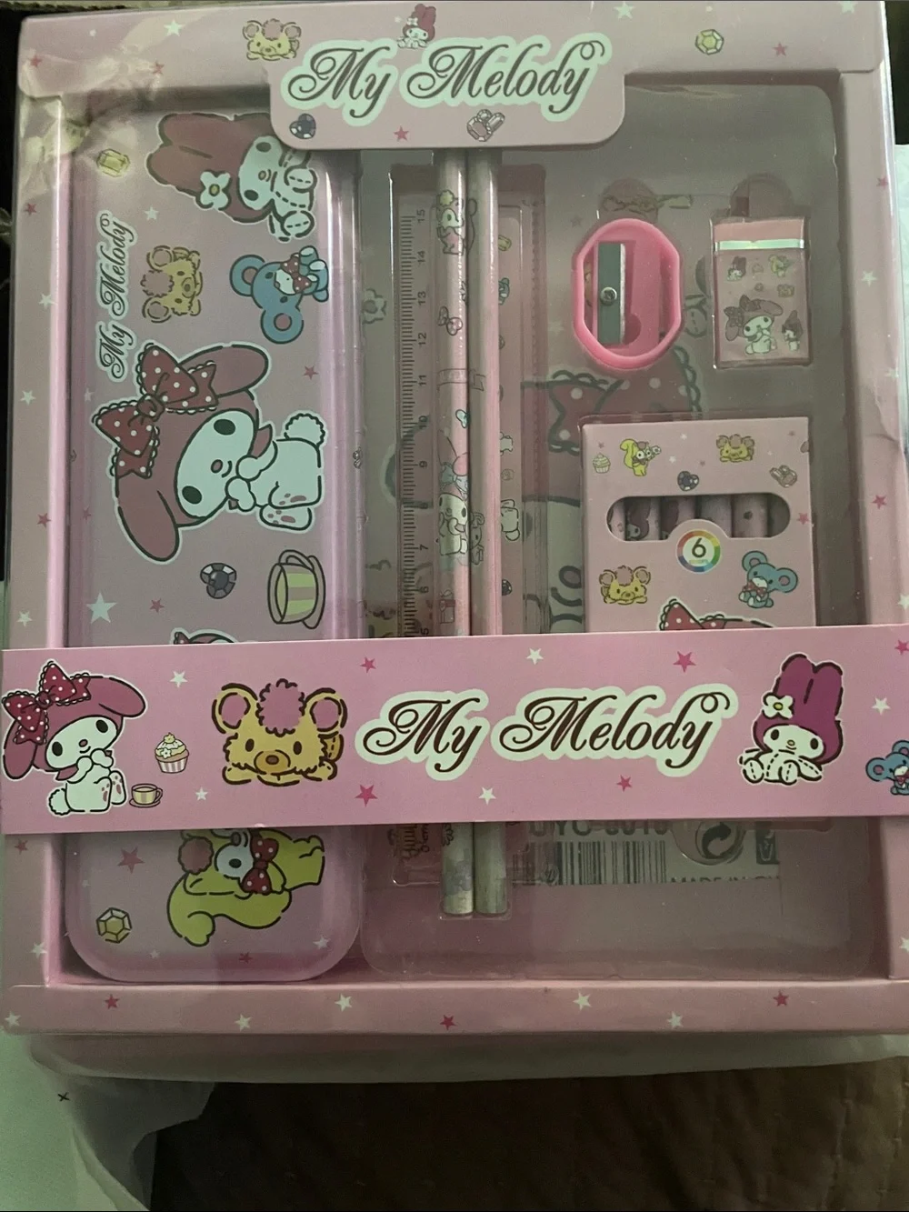 Sanrio My Melody Pink Stationery Set with Pale Accents